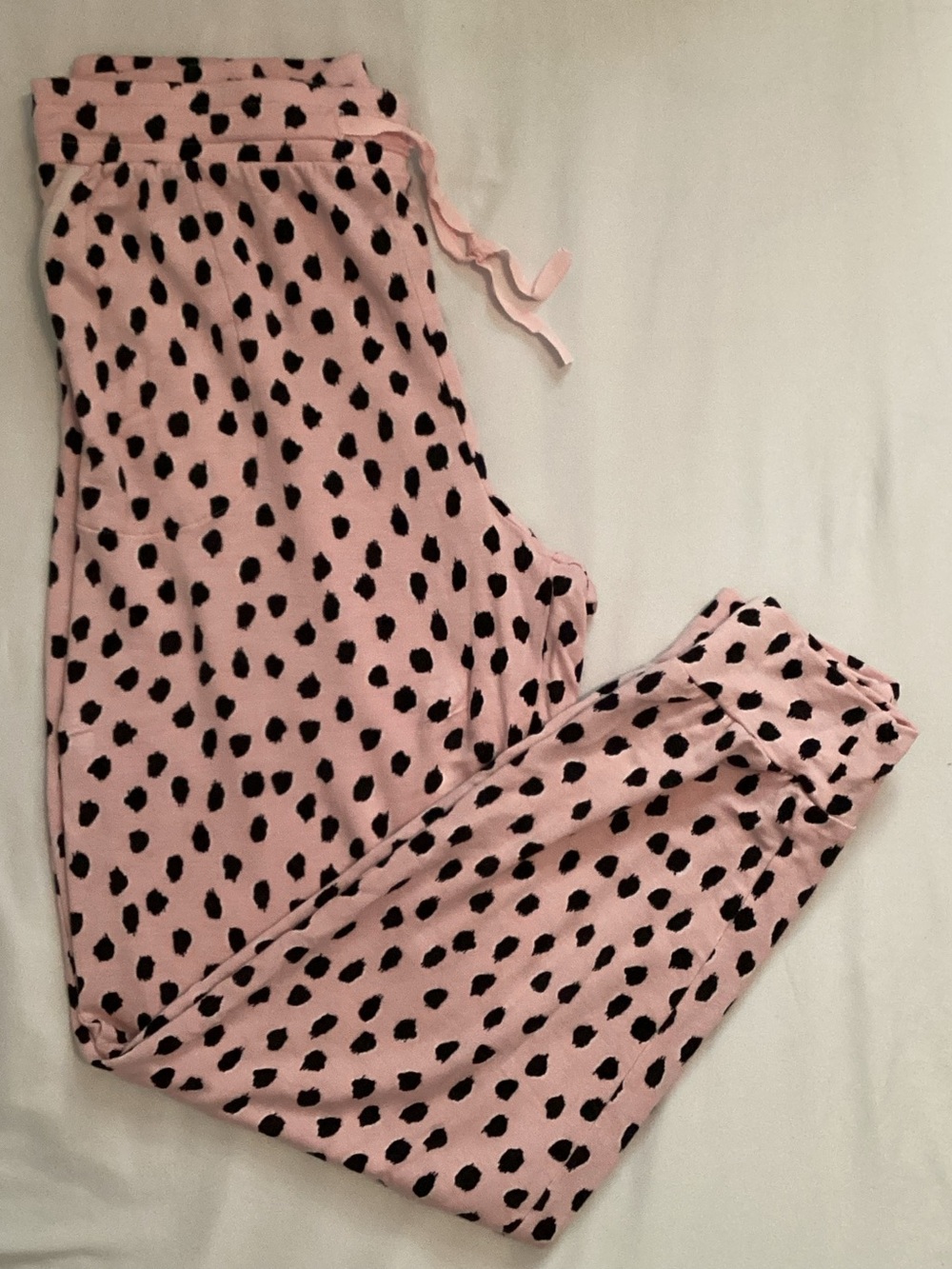 Kate Spade New York Ladies Pink Black Pull On Sleep PJ Lounge Pants Size M